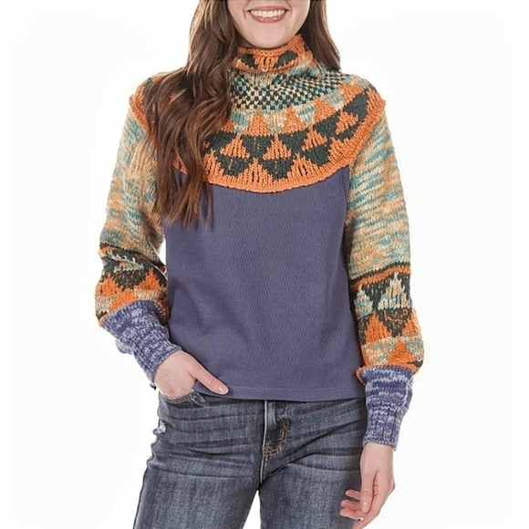 🌸 NEW Free People‎ Swit the Small Stuff Pul - Picture 1 of 5